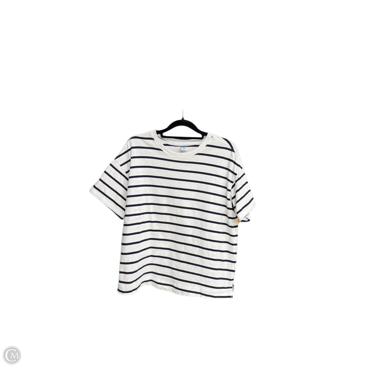 Top Short Sleeve By Old Navy In Striped Pattern, Size: M