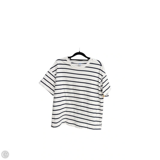 Top Short Sleeve By Old Navy In Striped Pattern, Size: M