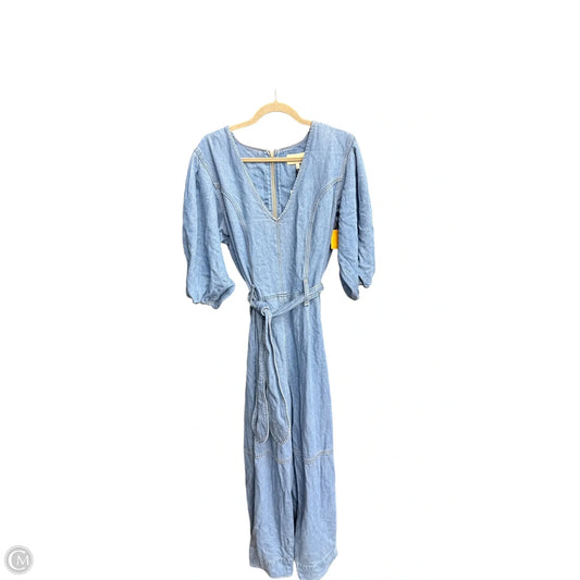 Jumpsuit By 7 For All Mankind In Blue Denim, Size: Xl