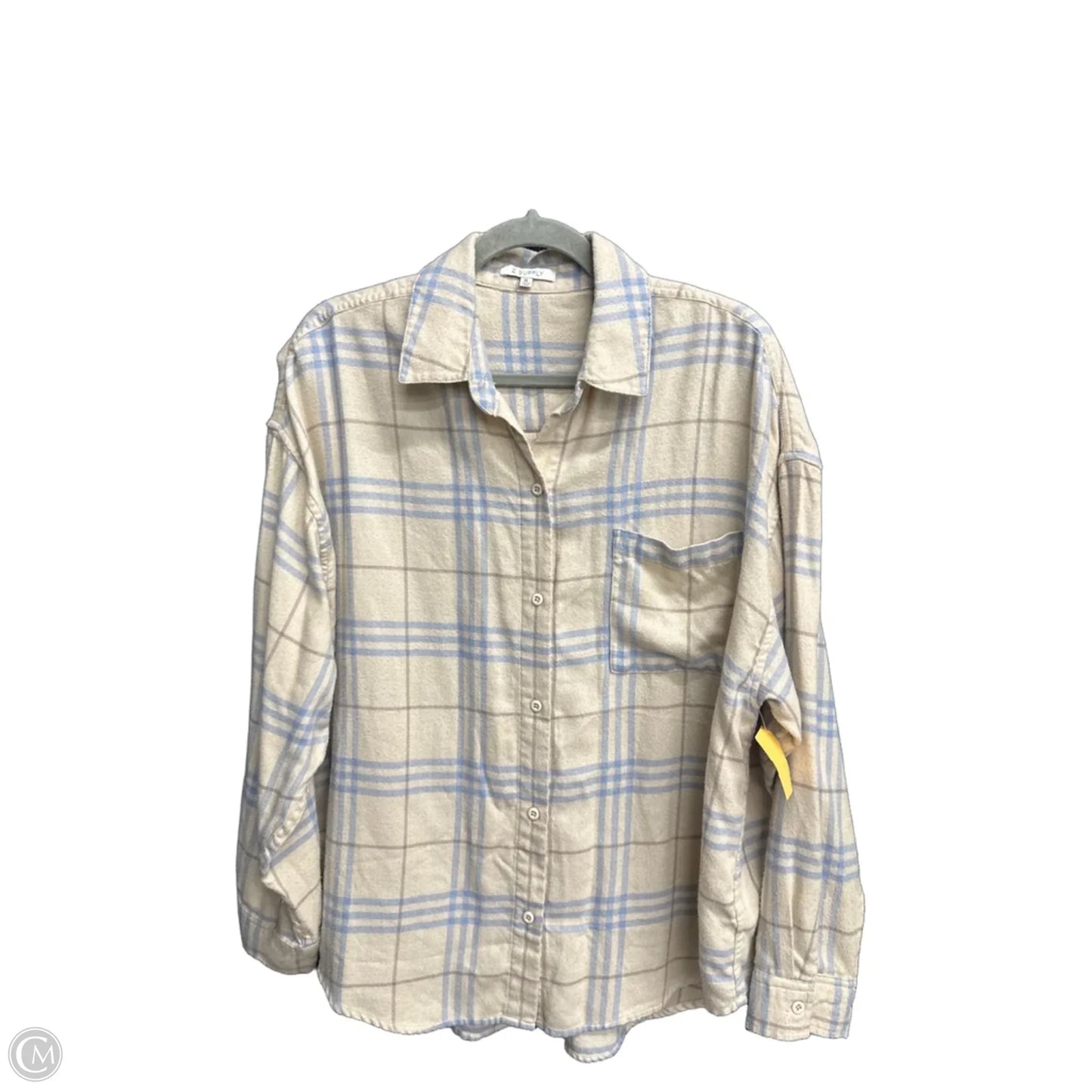 Top Long Sleeve By Z Supply In Cream, Size: Xl
