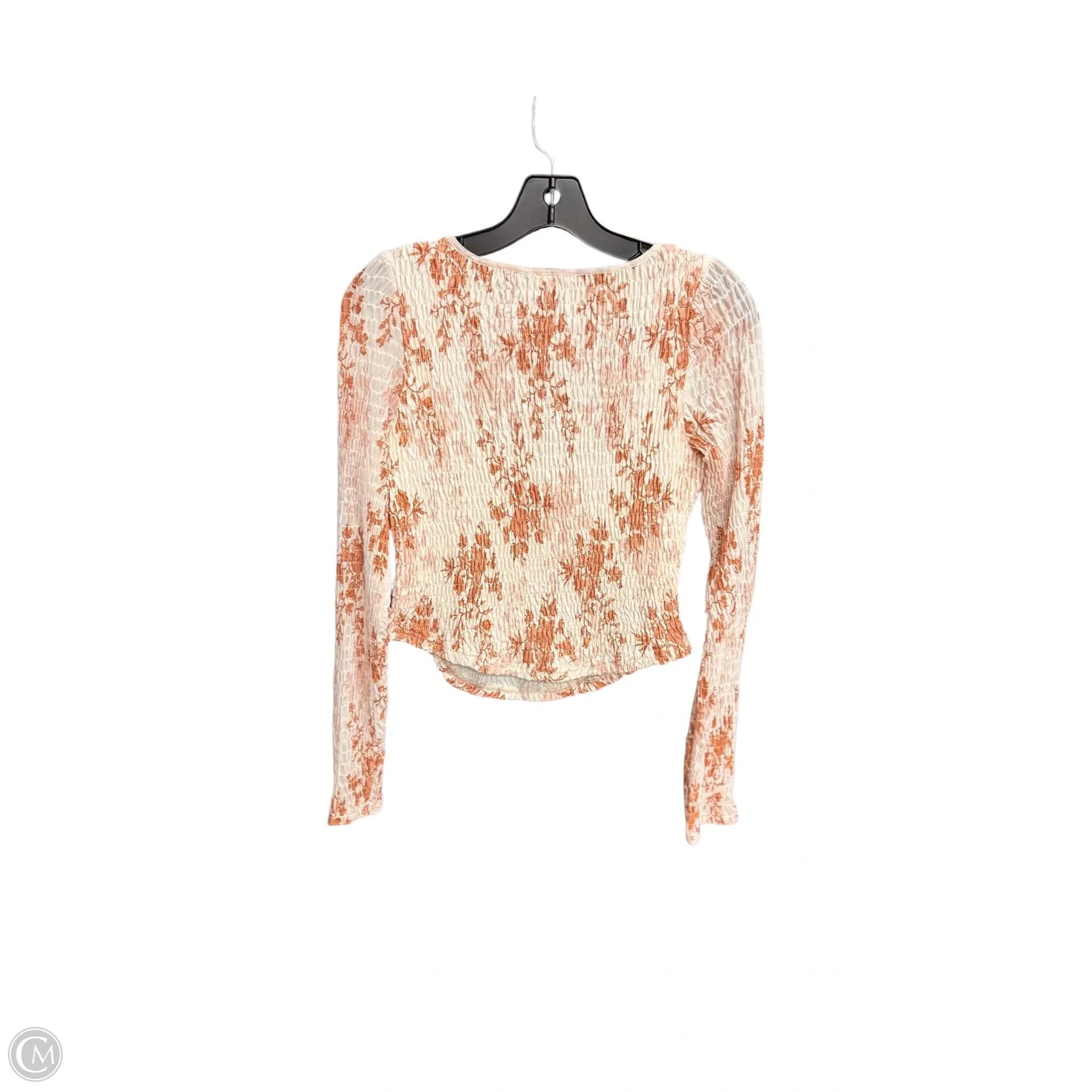 Top Long Sleeve By Promesa In Cream, Size: S