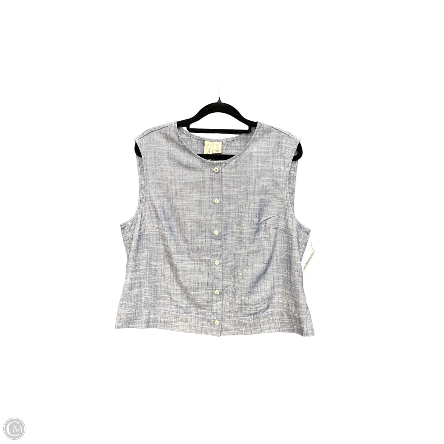 Top Sleeveless By Jolie In Blue, Size: M