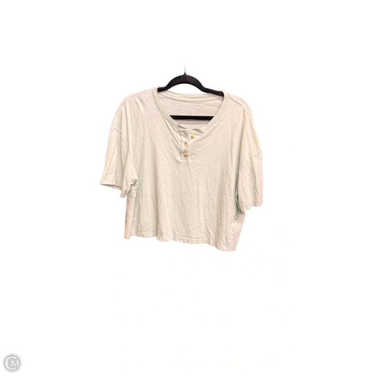Top Short Sleeve By Everlane In Green, Size: M