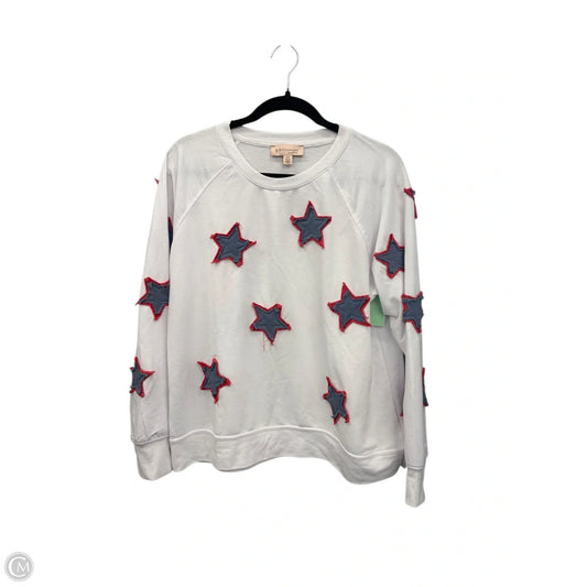 Sweatshirt Collar By Philosophy In White, Size: L