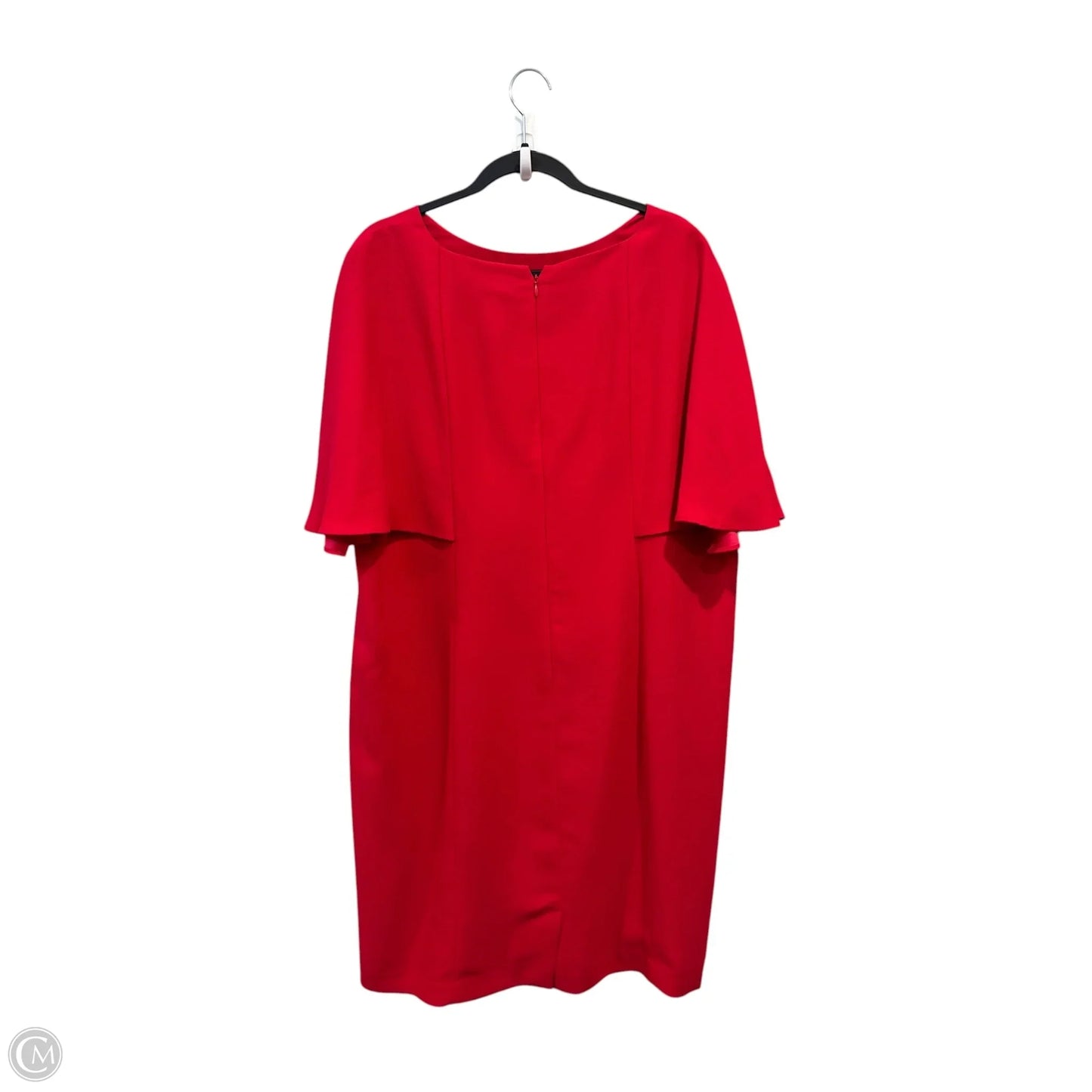 Dress Casual Midi By Chicos In Red, Size: 2x