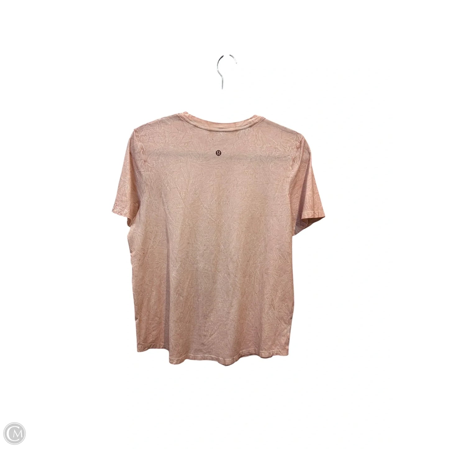 Athletic Top Short Sleeve By Lululemon In Pink, Size: S