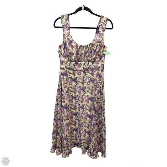 Dress Casual Midi By Dressbarn In Floral Print, Size: 10