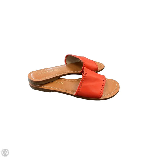 Sandals Flats By Jack Rogers In Orange, Size: 8.5