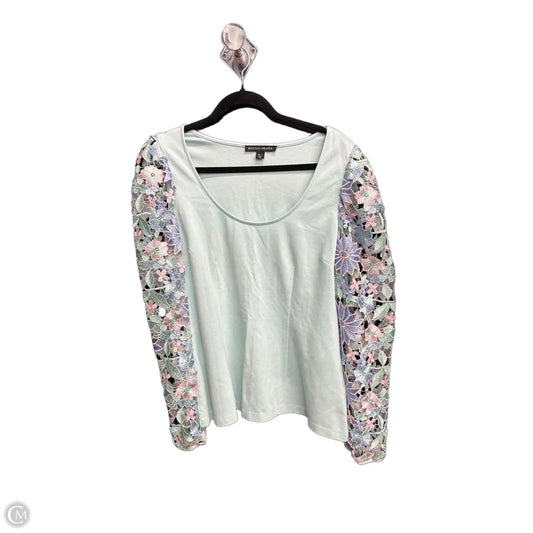 Top Long Sleeve By Boston Proper In Blue, Size: L