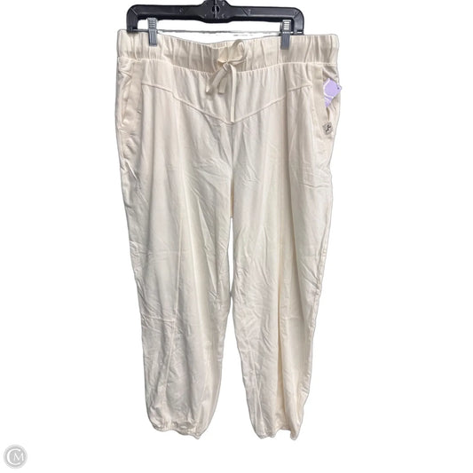 Athletic Pants By Joy Lab In Cream, Size: Xl