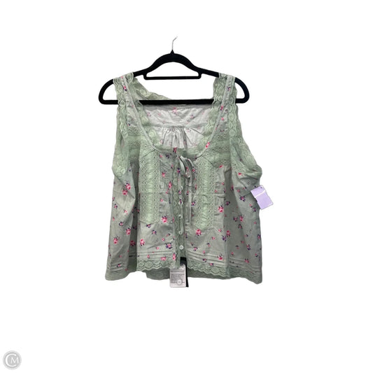 Top Sleeveless By Clothes Mentor In Green, Size: Xl