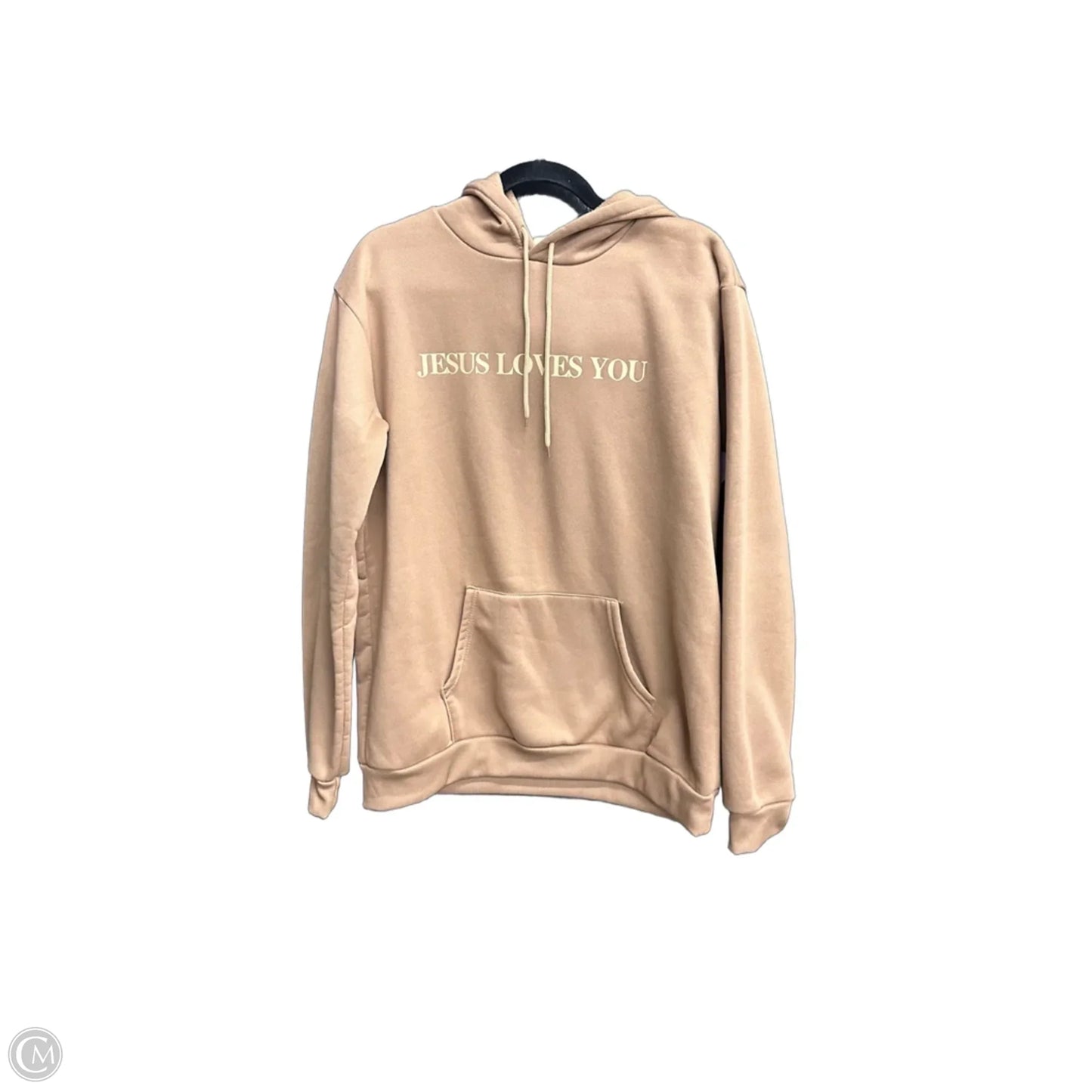 Sweatshirt Hoodie By Clothes Mentor In Brown, Size: M