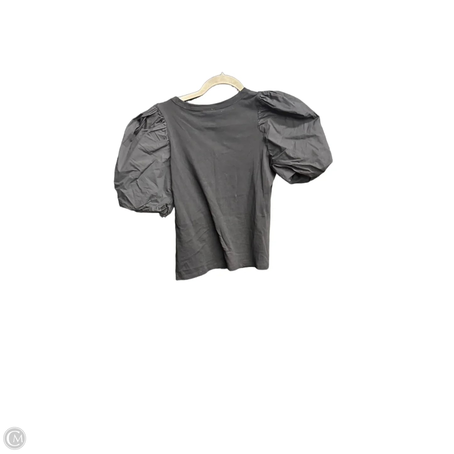 Top Short Sleeve By H&m In Black, Size: S