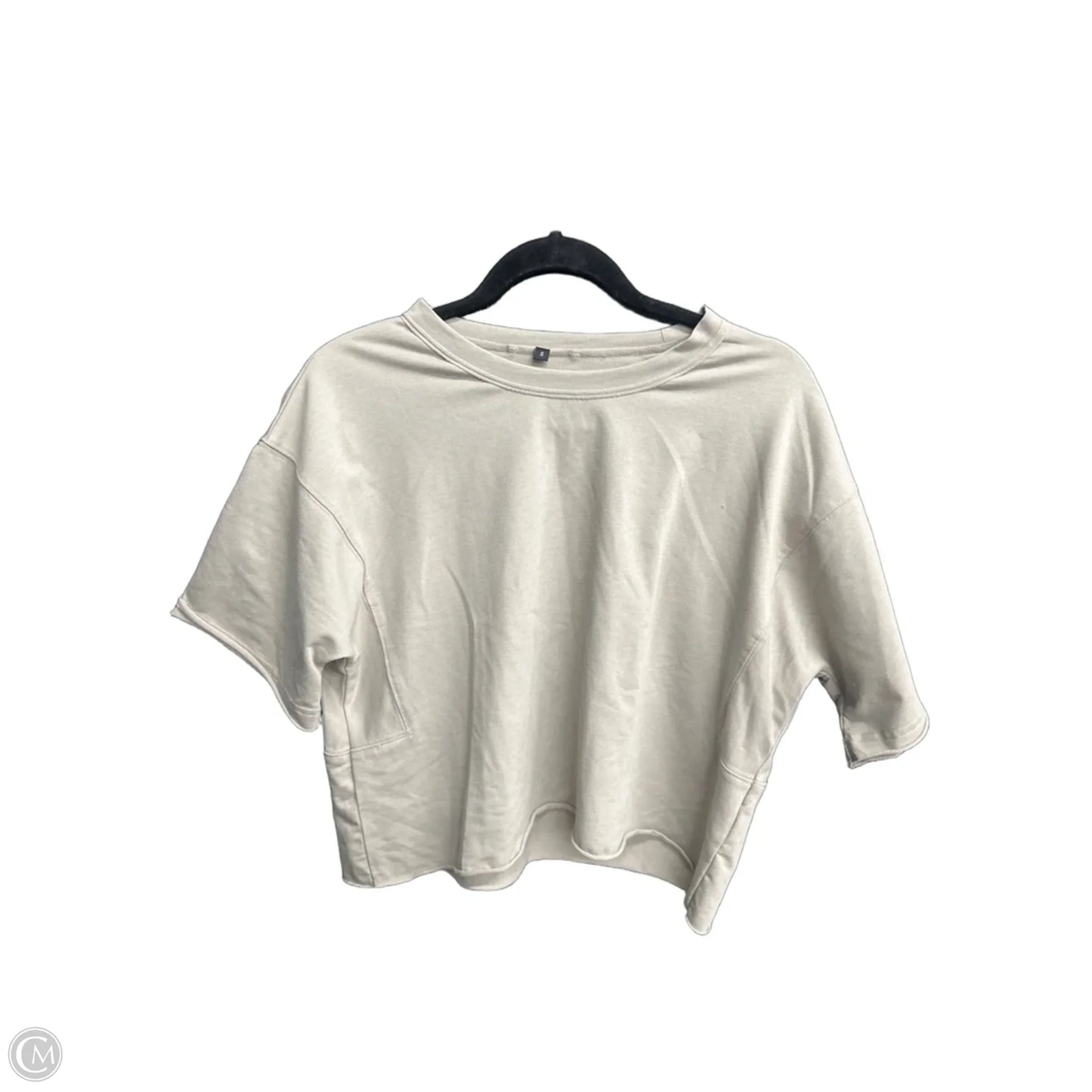 Top Short Sleeve By Clothes Mentor In Beige, Size: S