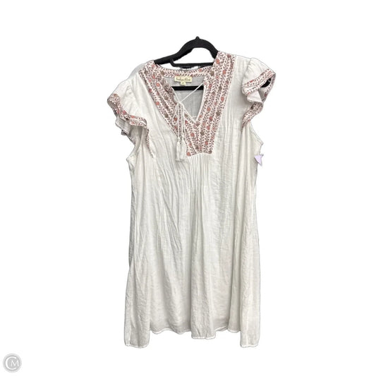 Dress Casual Midi By Indigo Rose In White, Size: 2x