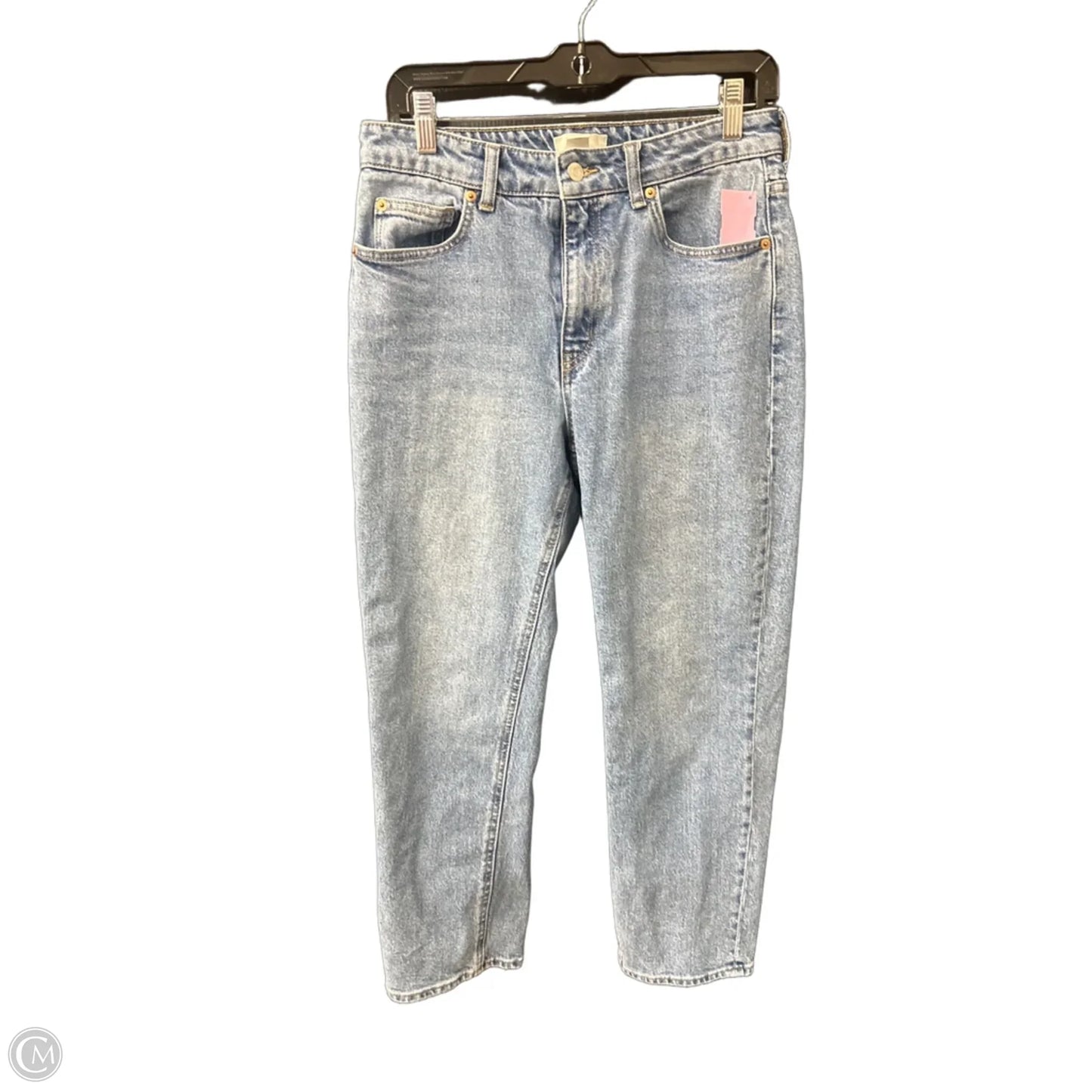 Jeans Straight By H&m In Blue Denim, Size: 10