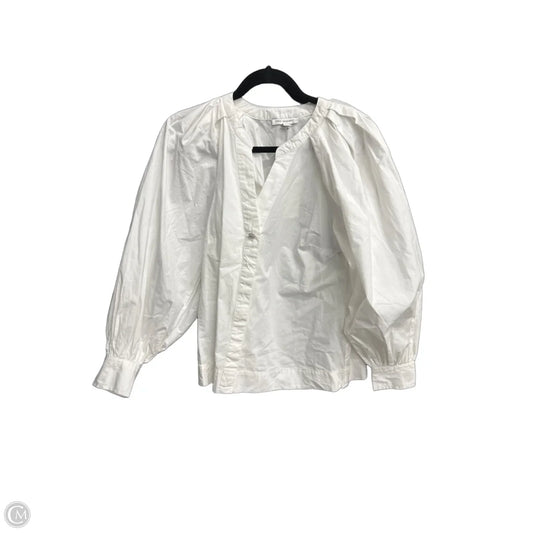 Blouse Long Sleeve By Free Assembly In White, Size: Xs