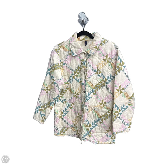 Jacket Puffer & Quilted By Universal Thread In Beige, Size: M