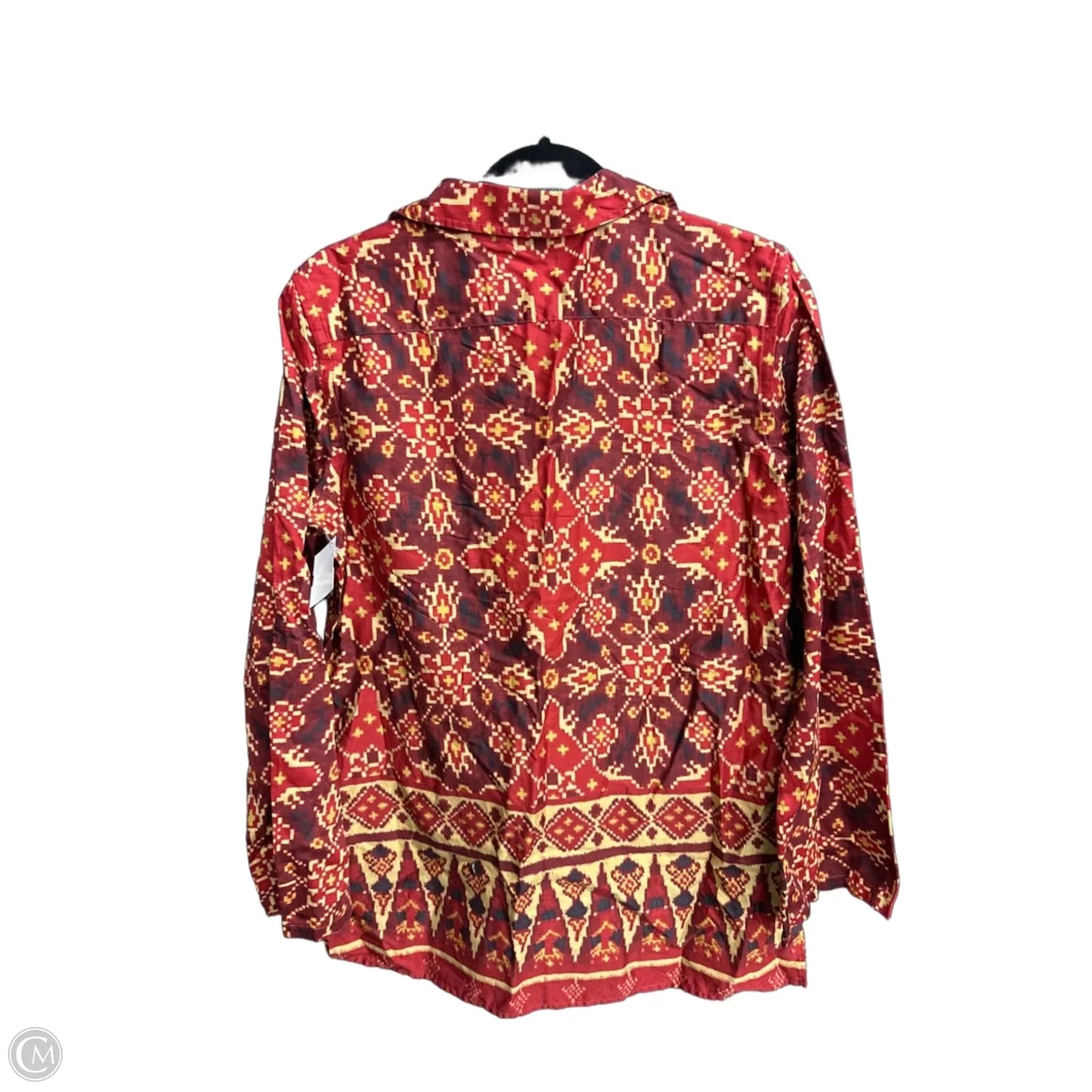 Top Long Sleeve By Lauren By Ralph Lauren In Red, Size: M