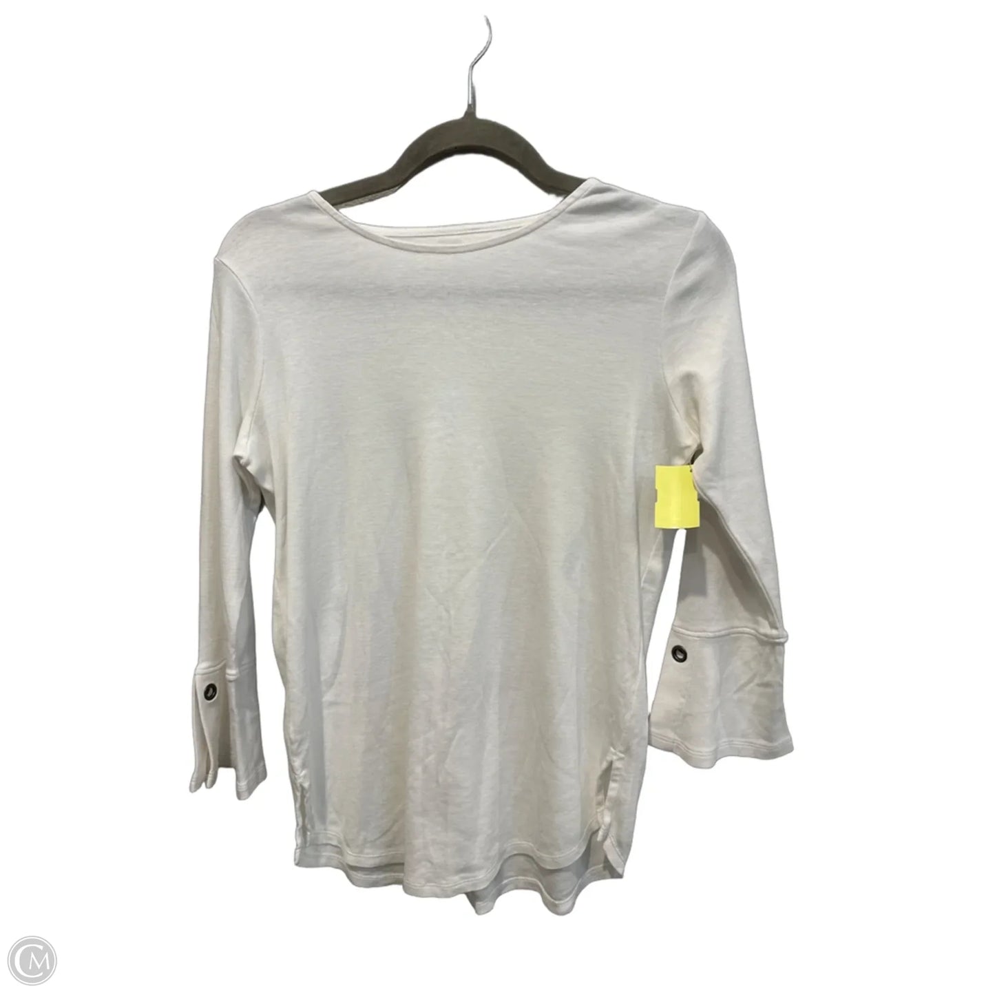 Top Long Sleeve Basic By J. Jill In White, Size: Xs