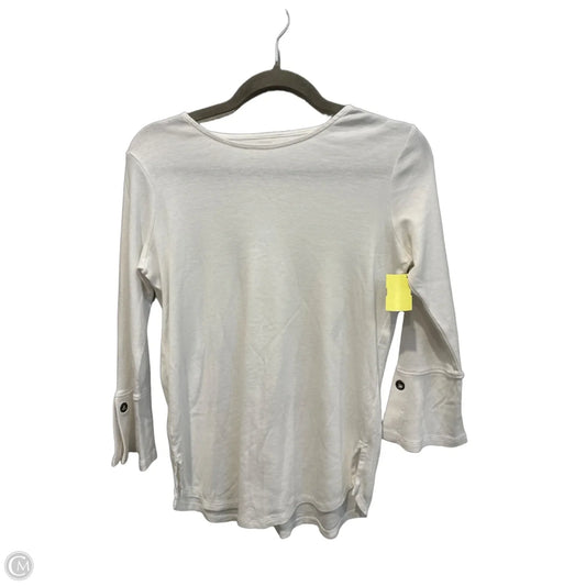 Top Long Sleeve Basic By J. Jill In White, Size: Xs