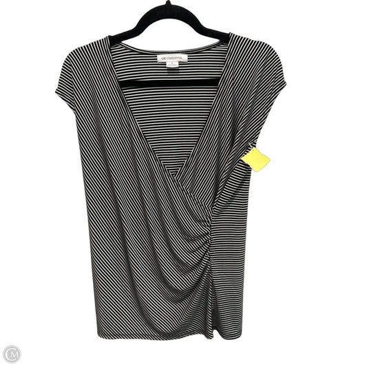 Top Short Sleeve By Liz Claiborne In Striped Pattern, Size: S
