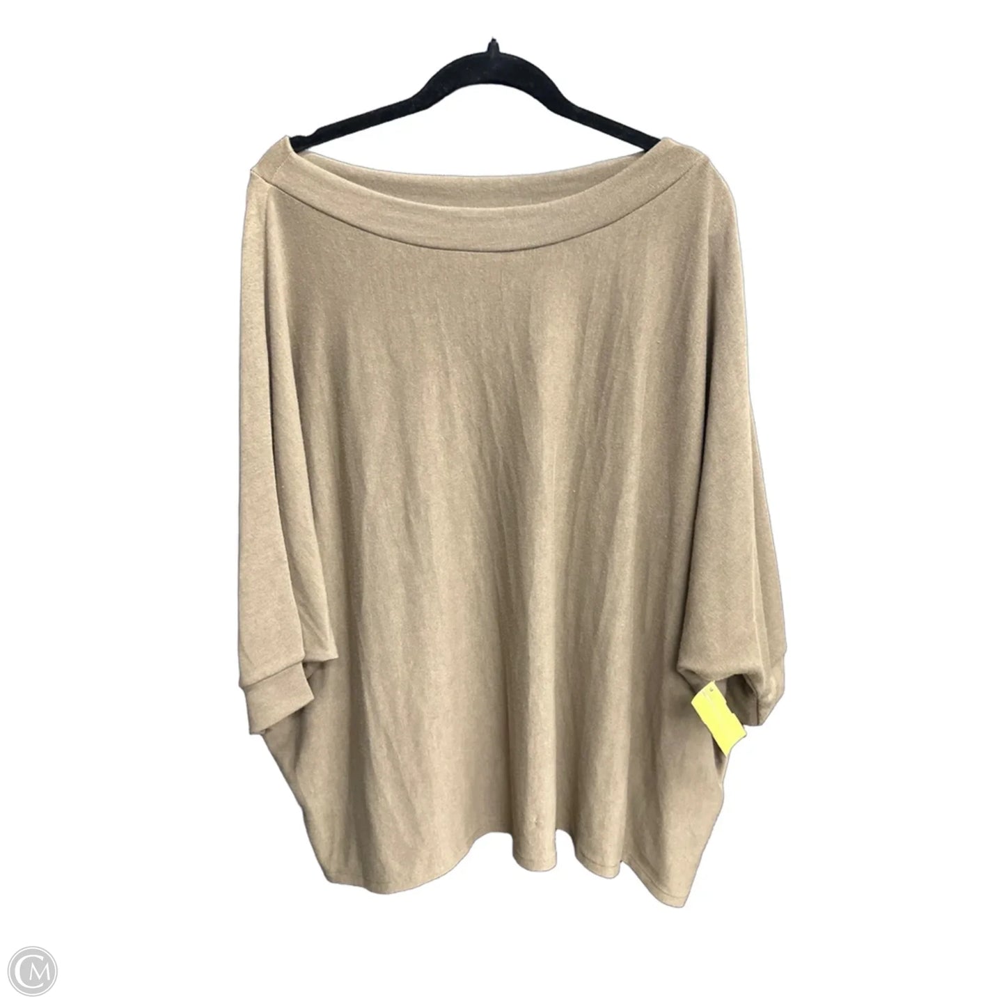 Top 3/4 Sleeve By Andree By Unit In Brown, Size: M