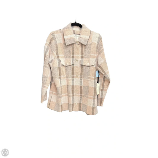 Jacket Shirt By Rachel Zoe In Plaid Pattern, Size: Xl