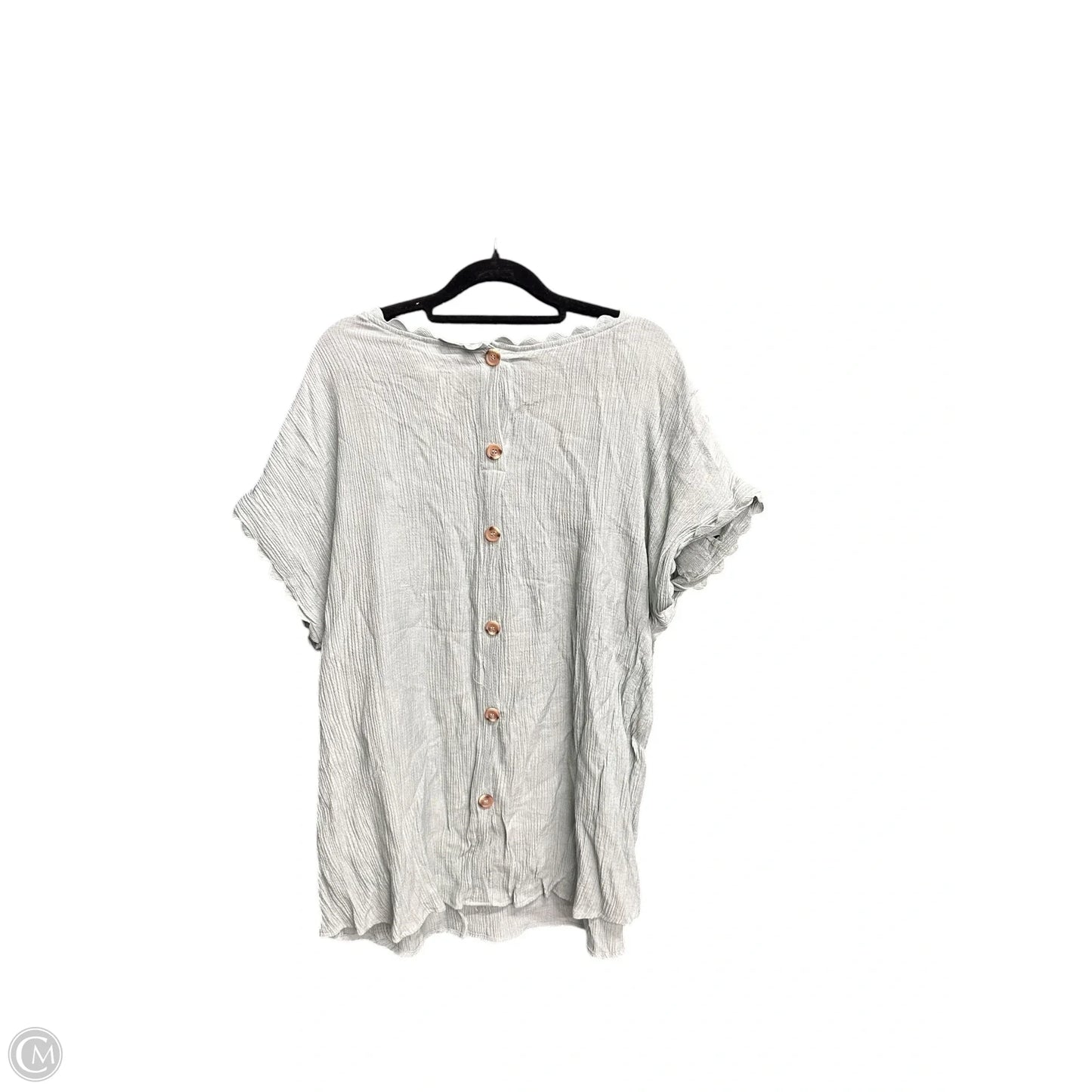 Top Short Sleeve By Blu Pepper In Teal, Size: 3x