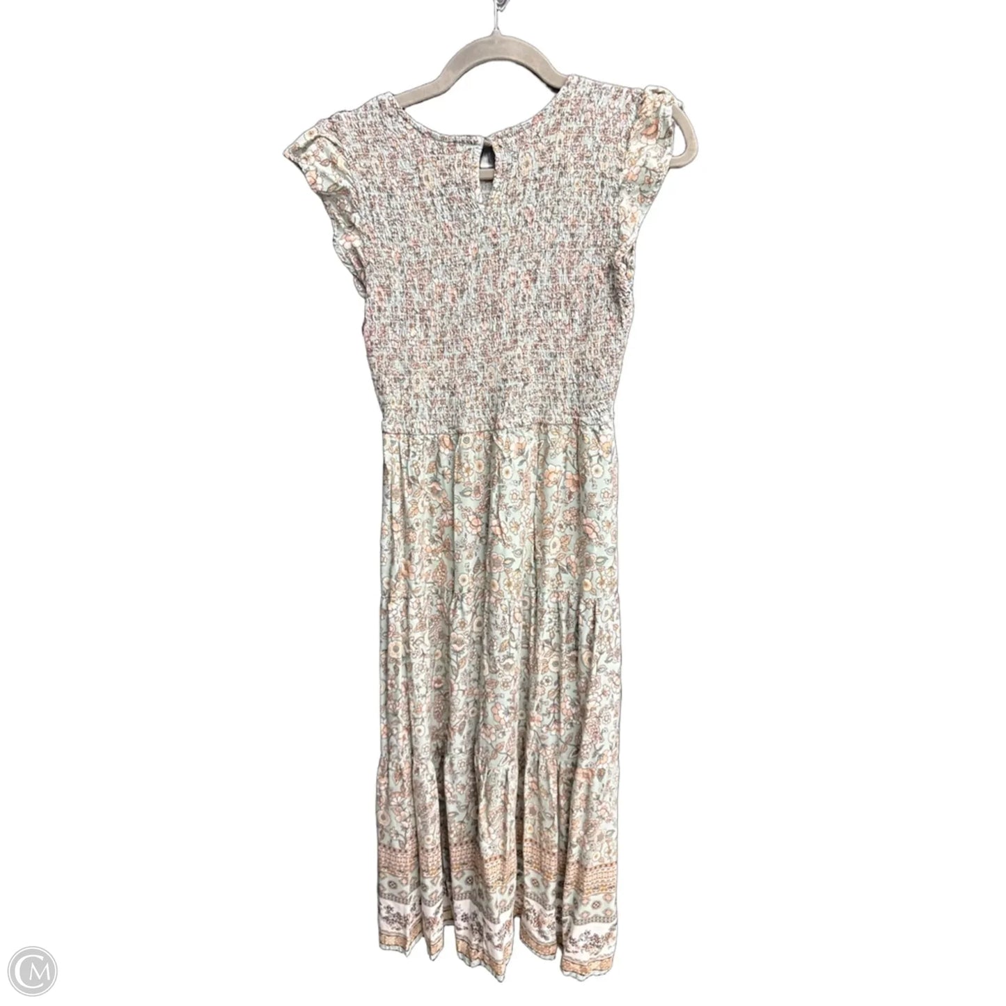 Dress Casual Midi By By The River In Floral Print, Size: L