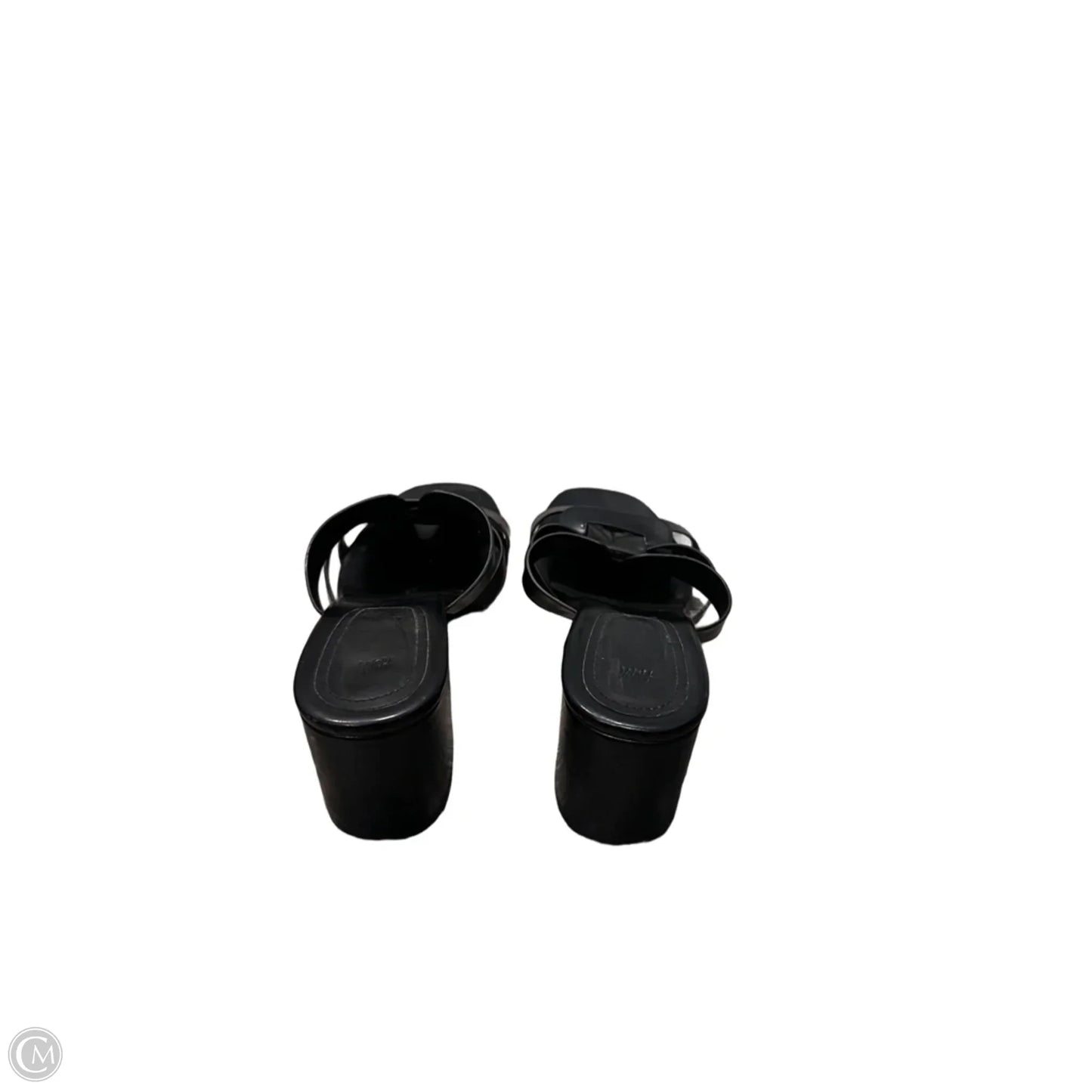Sandals Heels Wedge By H&m In Black, Size: 10