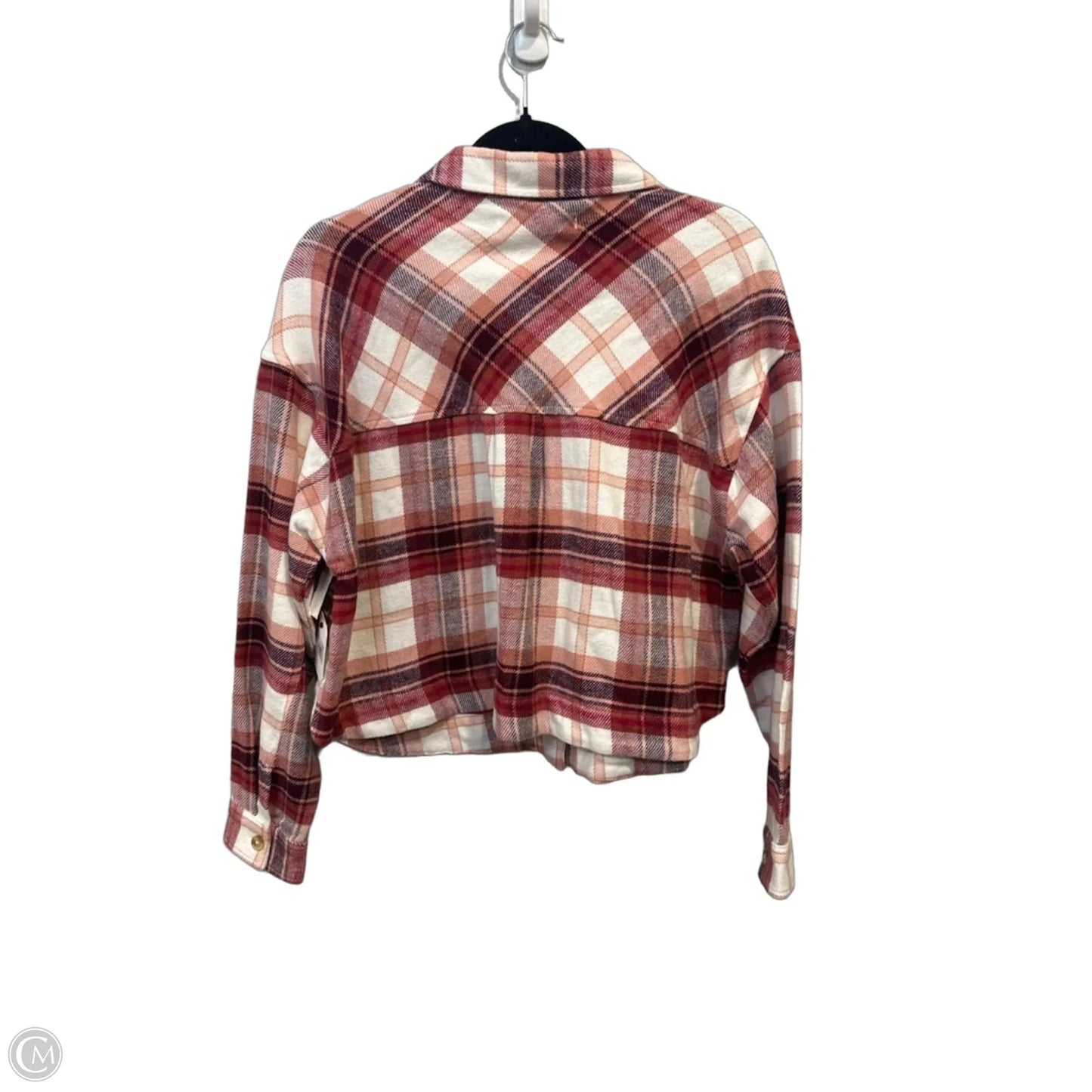 Jacket Shirt By Altard State In Plaid Pattern, Size: S