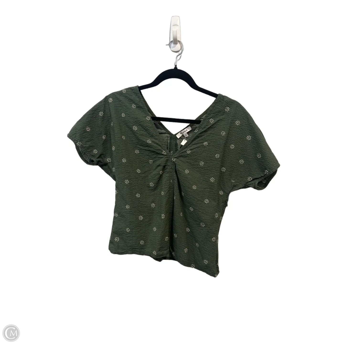 Top Short Sleeve By Madewell In Green, Size: S