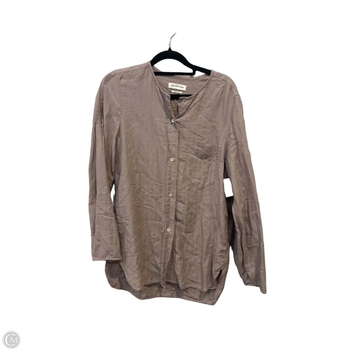 Top Long Sleeve Designer By Isabel Marant In Brown, Size: M