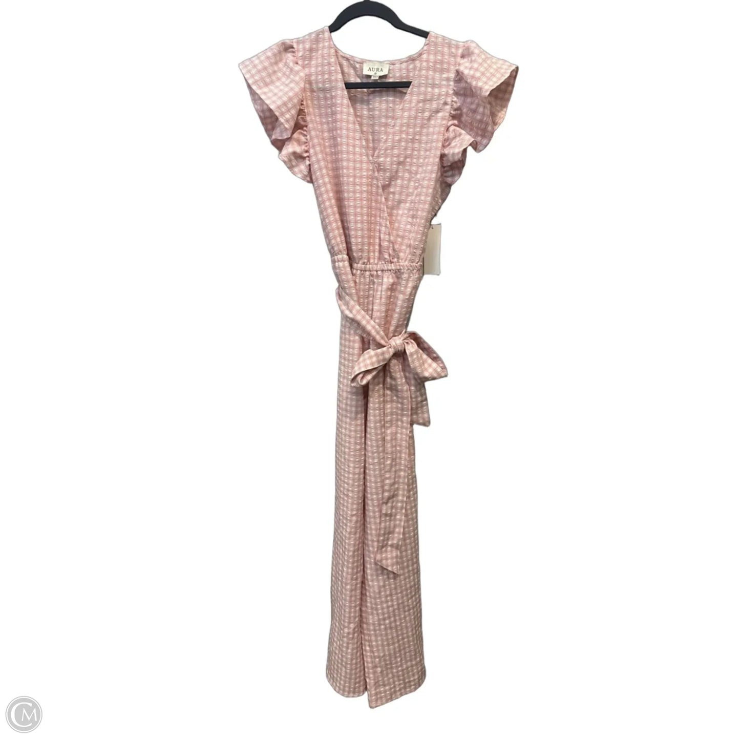 Jumpsuit By Aura In Plaid Pattern, Size: M