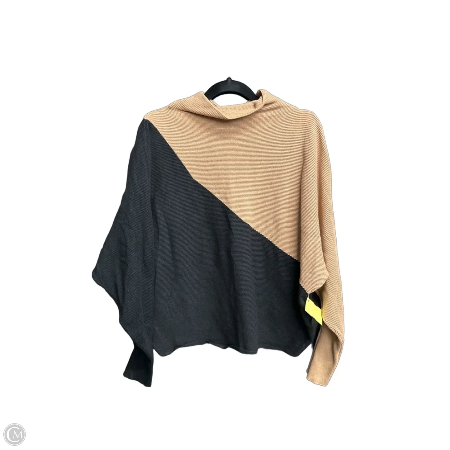 Top Long Sleeve By Philosophy In Black & Brown, Size: M
