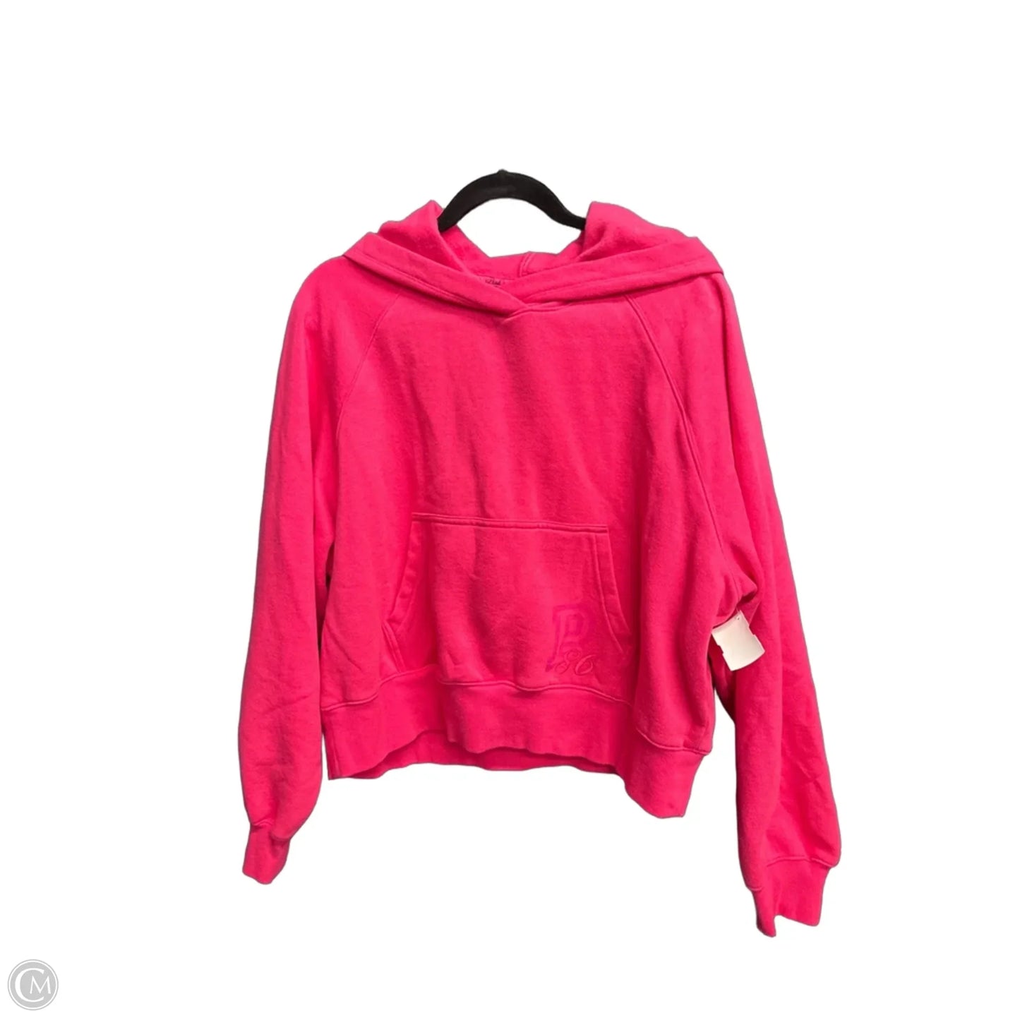Sweatshirt Hoodie By Pink In Pink, Size: L