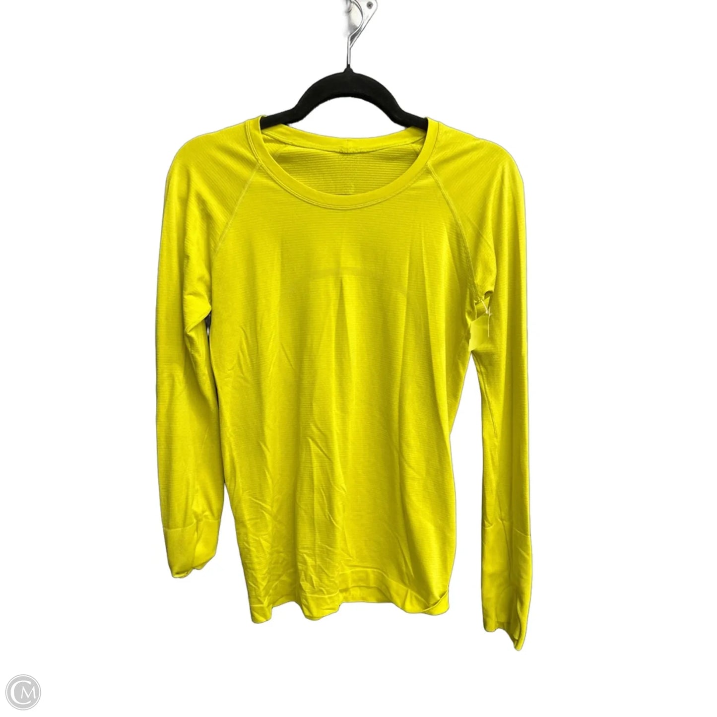 Athletic Top Long Sleeve Crewneck By Lululemon In Yellow, Size: S