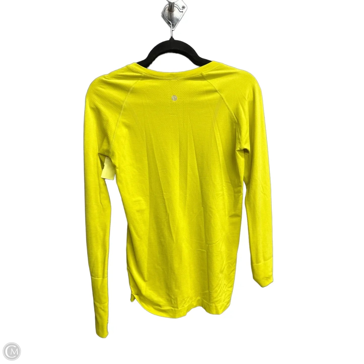 Athletic Top Long Sleeve Crewneck By Lululemon In Yellow, Size: S
