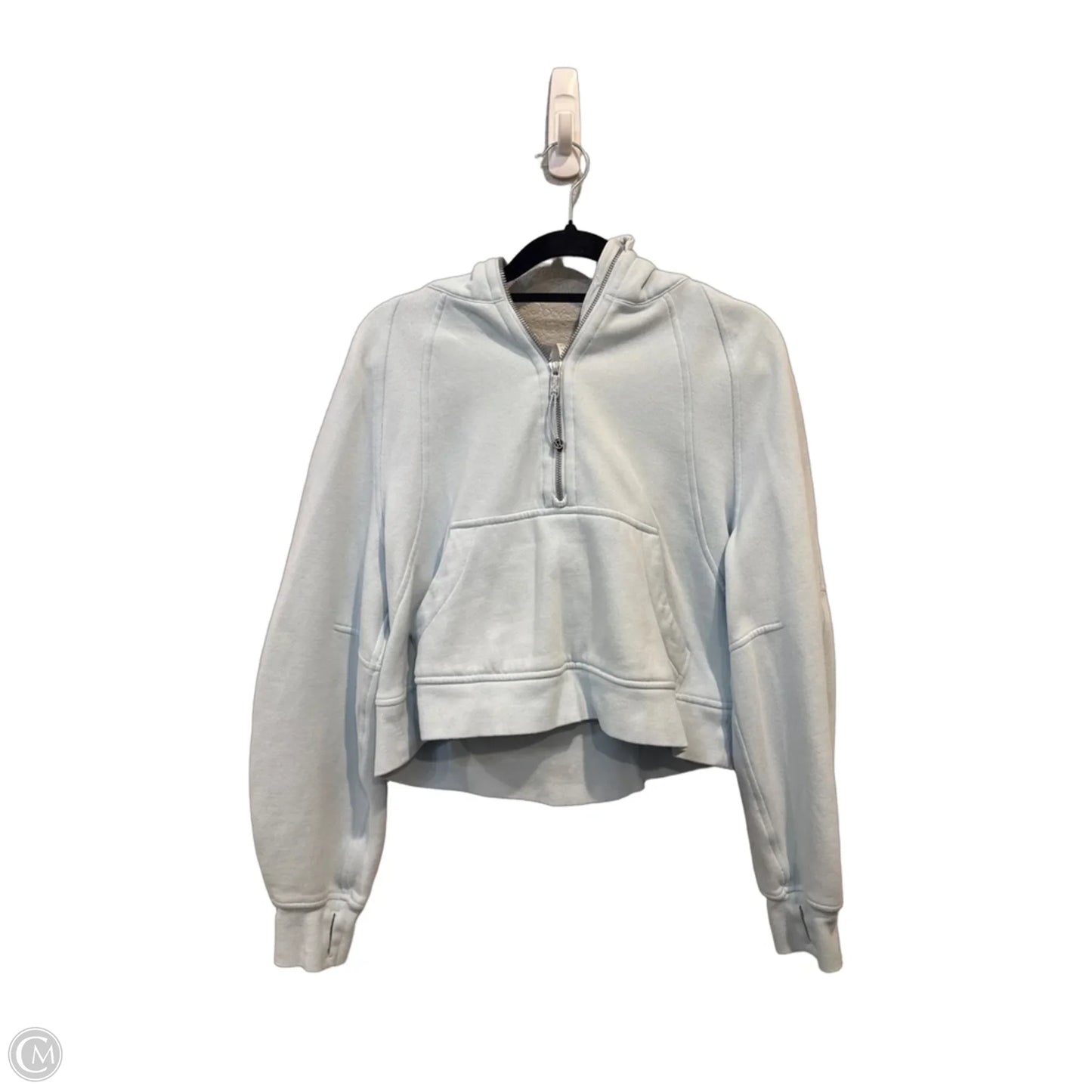 Athletic Sweatshirt Hoodie By Lululemon In Blue, Size: Xs