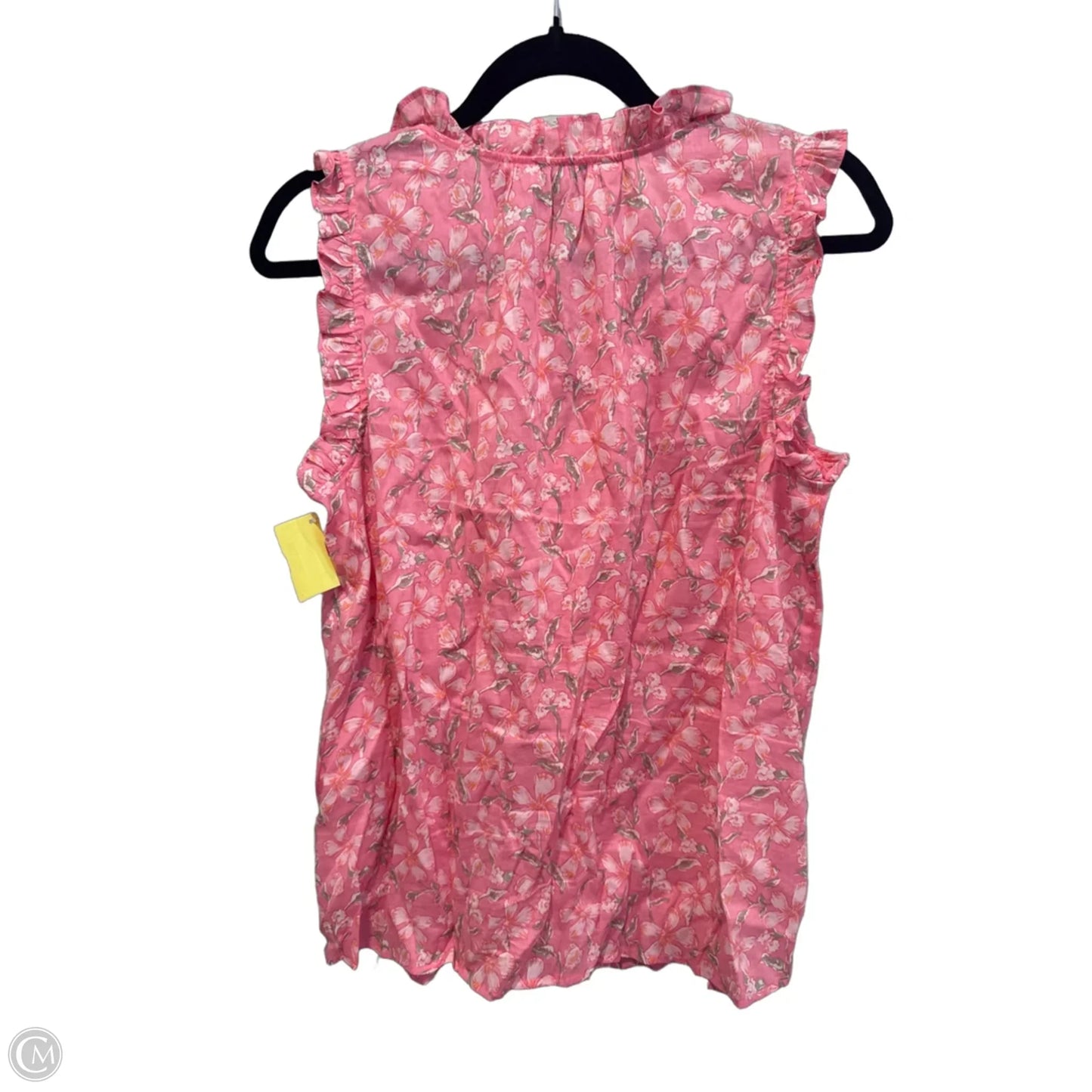 Top Sleeveless By Vineyard Vines In Floral Print, Size: M