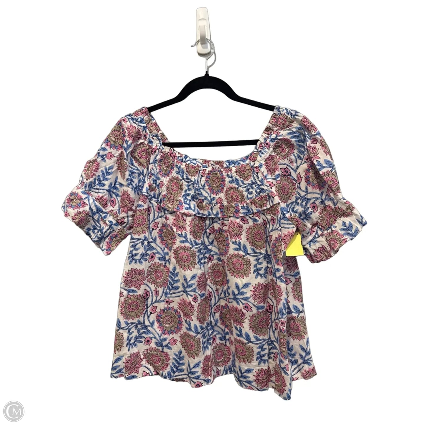 Top Short Sleeve By Ivy Jane In Floral Print, Size: S