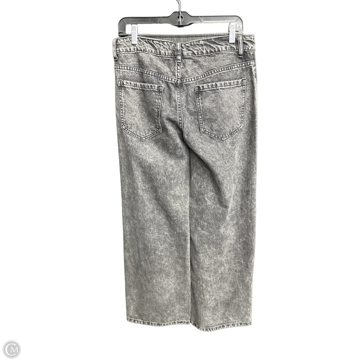 Jeans Wide Leg By Clothes Mentor In Black Denim, Size: 8