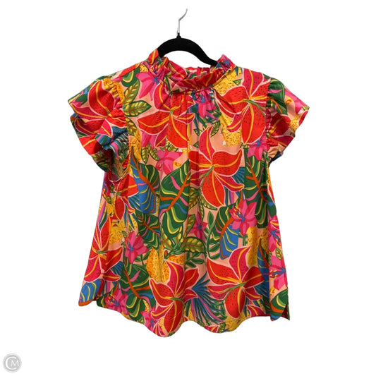 Top Sleeveless By Umgee In Tropical Print, Size: S