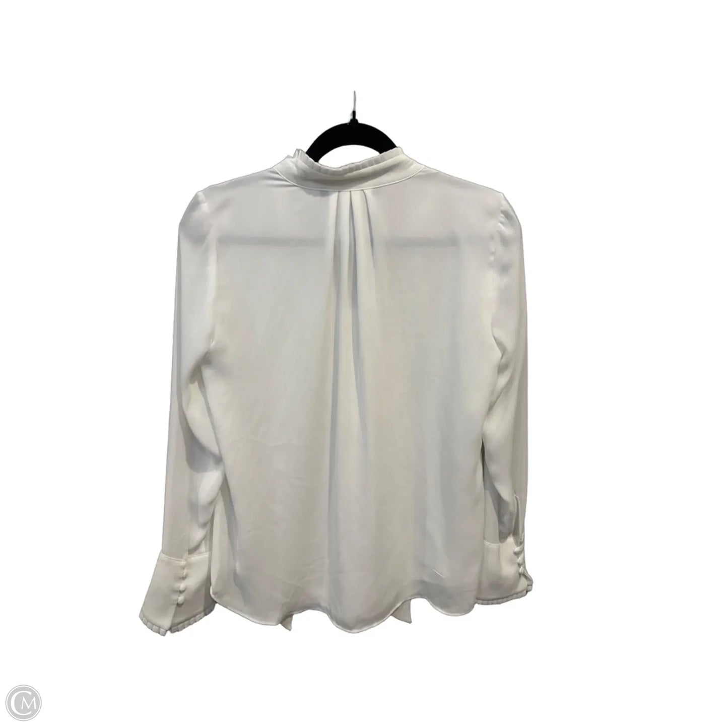 Top Long Sleeve By White House Black Market In White, Size: Xs