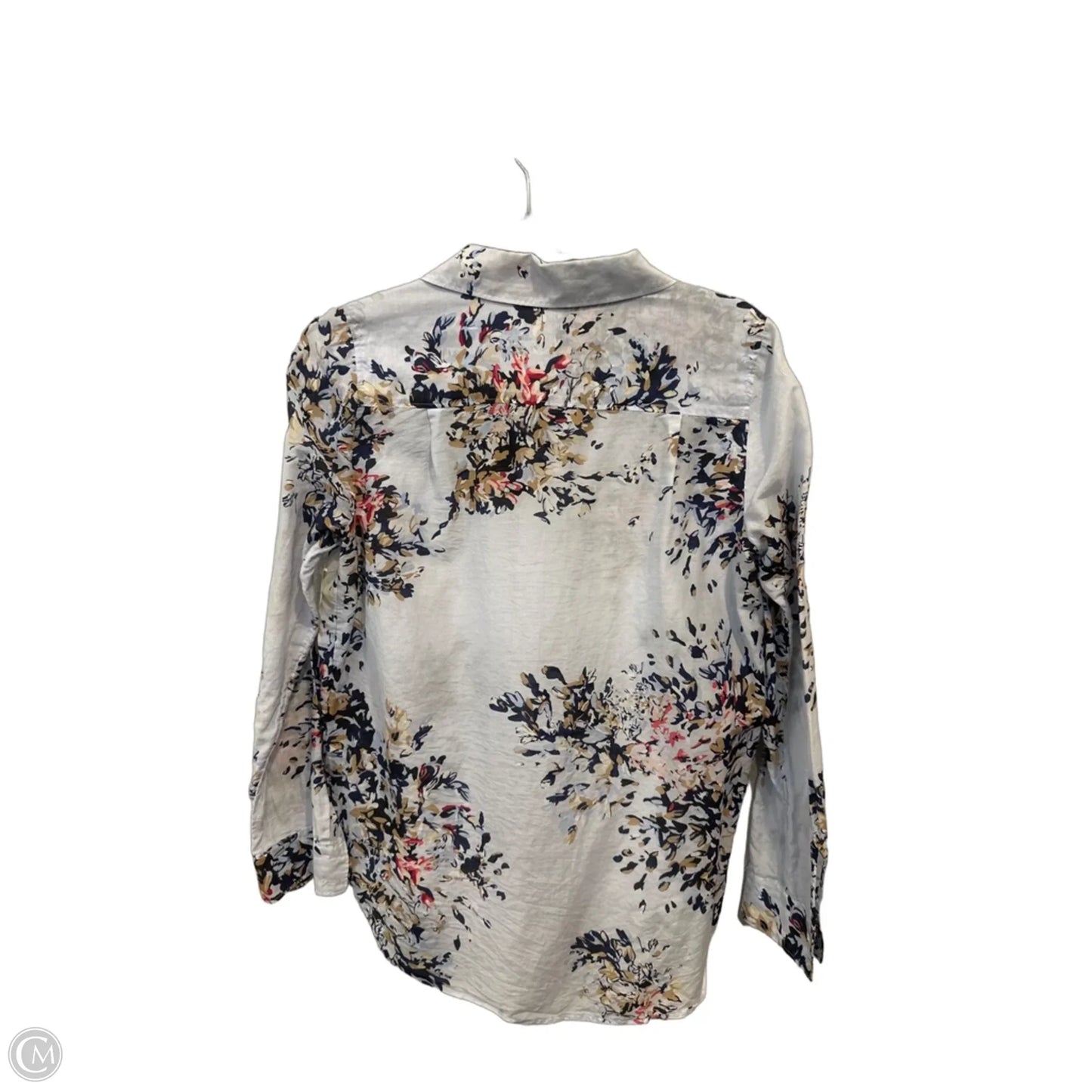 Top Long Sleeve By White House Black Market In Floral Print, Size: Xs