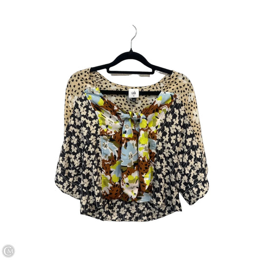 Top Short Sleeve By Cabi In Multi-colored, Size: Xs