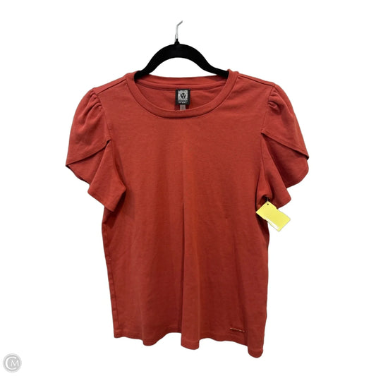 Top Short Sleeve By Anne Klein In Red, Size: S
