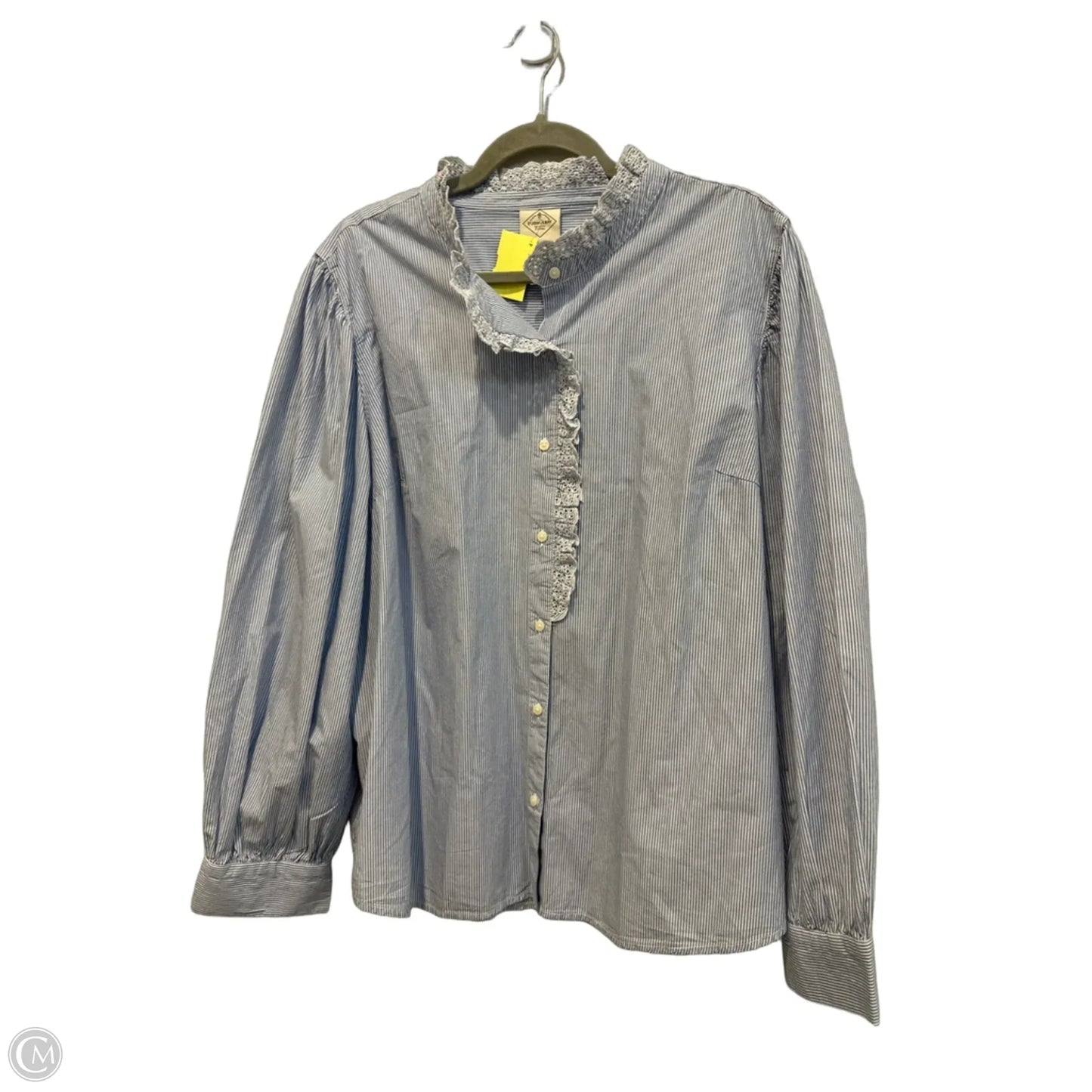 Top Long Sleeve By St Johns Bay In Striped Pattern, Size: 2x