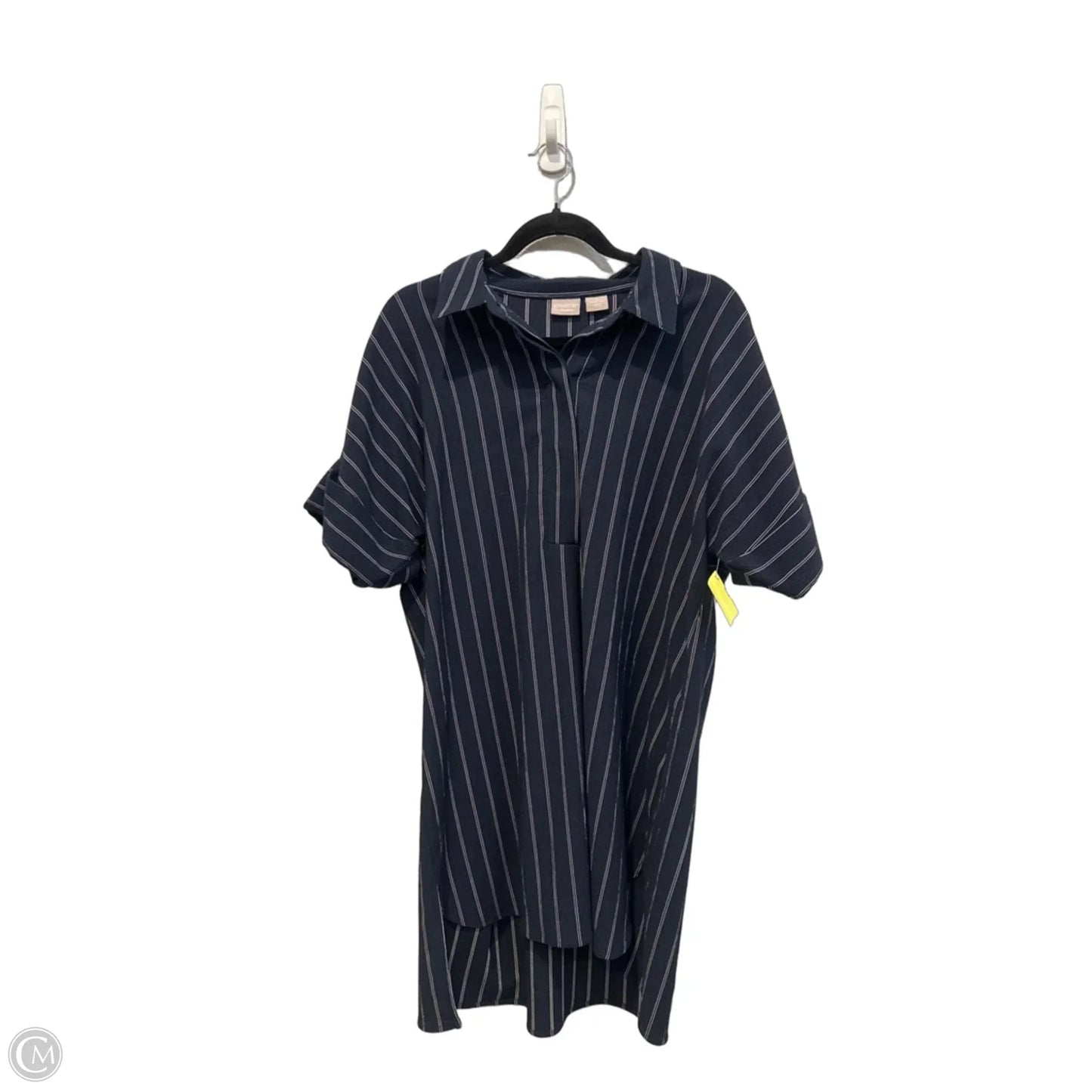 Dress Casual Short By Chicos In Striped Pattern, Size: L